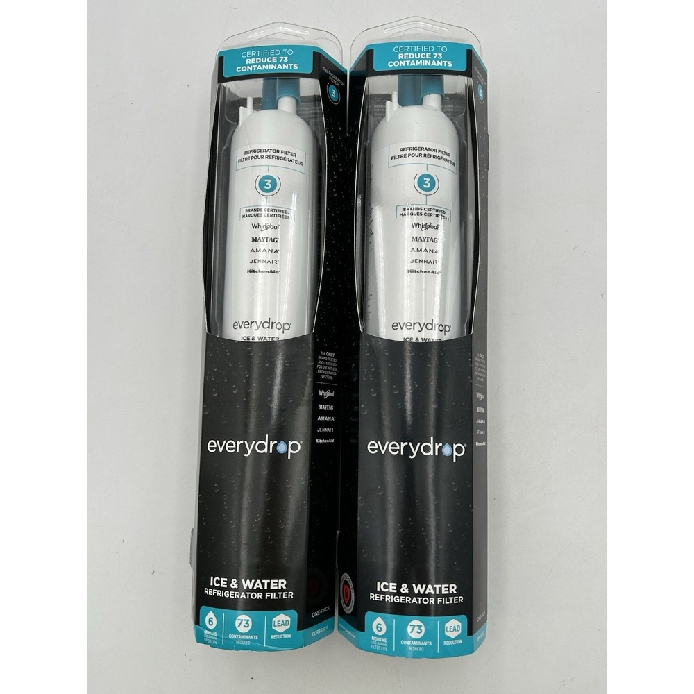 2 Pack Genuine Everydrop Ice And Water Refrigerator Filters #3 ΕDR3RXD1